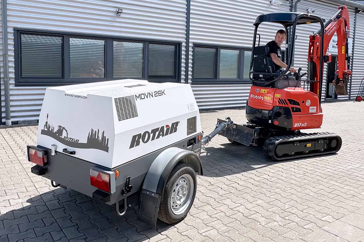ROTAIR MDVN 26 Eco 5 Anhänger-Kompressor